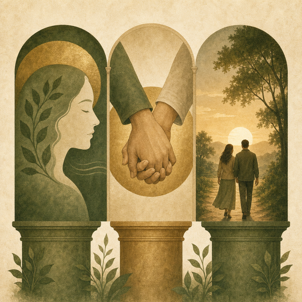 Three pillars of stability: mind, marriage, shared walking